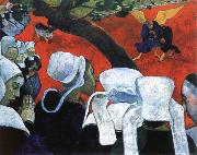 Paul Gauguin the vision after the sermon Spain oil painting artist